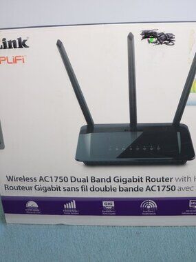 D-Link Smart AC1750 Dual Band GB Wi-Fi Router New Open Box
